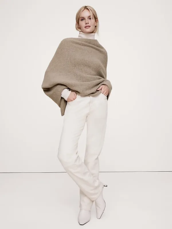 Signature Cashmere Sweater Poncho sold by Banana Republic