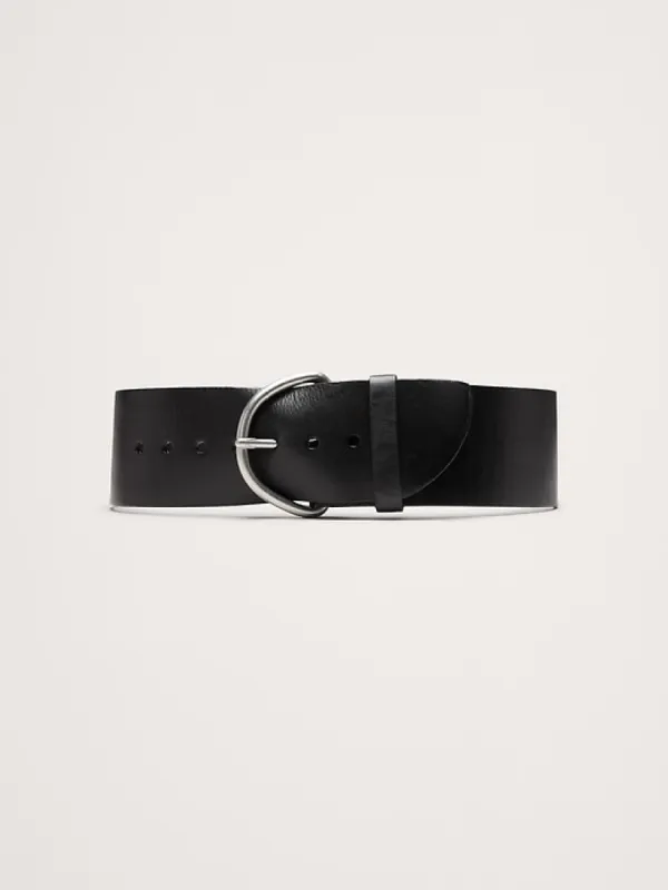 Wide Leather Waist Belt sold by Banana Republic
