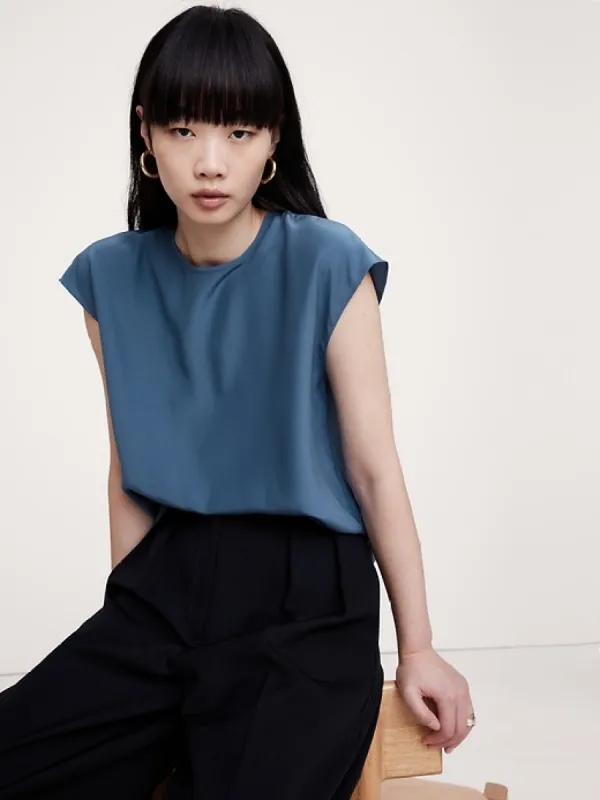 Essential Silk Top sold by Banana Republic