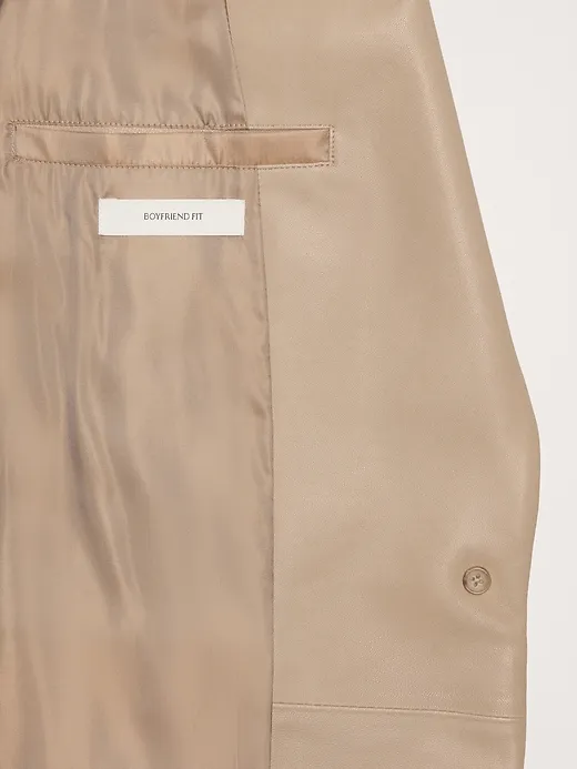 Boyfriend Leather Blazer sold by Banana Republic product image thumbnail 5