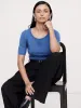 Ribbed Merino Scoop-Neck Sweater sold by Banana Republic