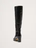 Italian Embossed Leather Mid-Heel Boot sold by Banana Republic