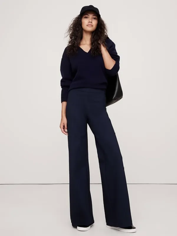 Wide-Leg Everywhere Ponte Pant sold by Banana Republic