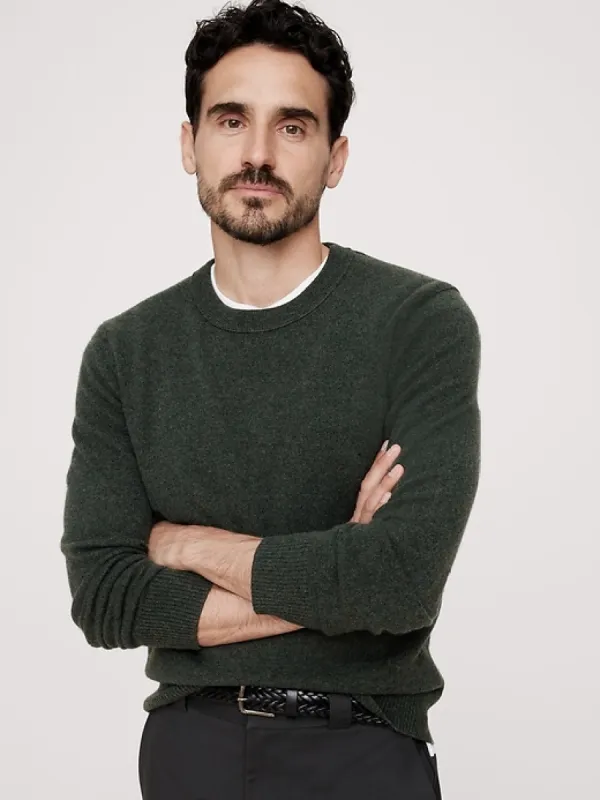 Alta Cashmere Crew-Neck Sweater sold by Banana Republic