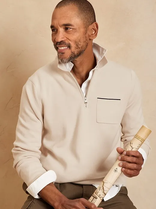 SUPIMA® Sweater Polo sold by Banana Republic product image thumbnail 3