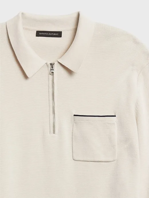 SUPIMA® Sweater Polo sold by Banana Republic product image thumbnail 4