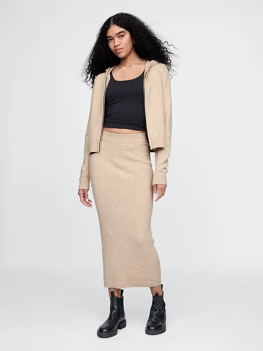 CashSoft Rib Maxi Sweater Skirt sold by GAP