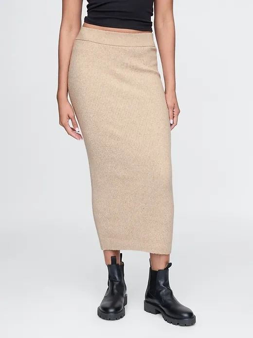 CashSoft Rib Maxi Sweater Skirt sold by GAP product image thumbnail 2