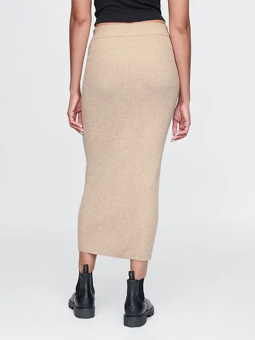 CashSoft Rib Maxi Sweater Skirt sold by GAP product image thumbnail 4