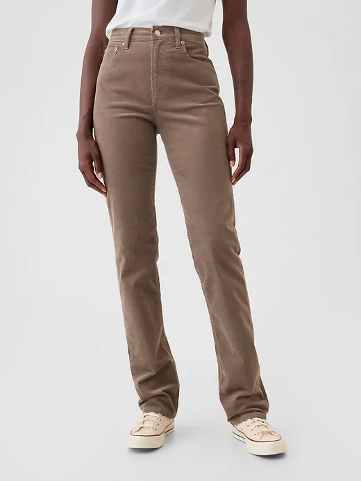 High Rise Corduroy '90s Straight Pants sold by GAP product image thumbnail 2