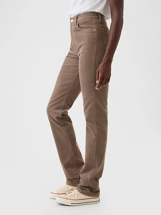 High Rise Corduroy '90s Straight Pants sold by GAP product image thumbnail 3