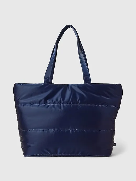 Metallic Puffer Tote Bag sold by GAP