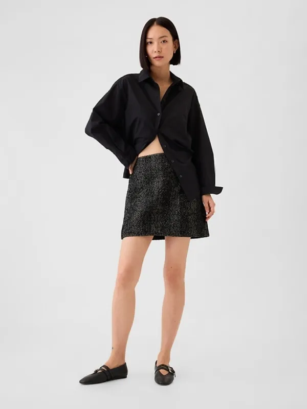 Herringbone Mini Skirt sold by GAP