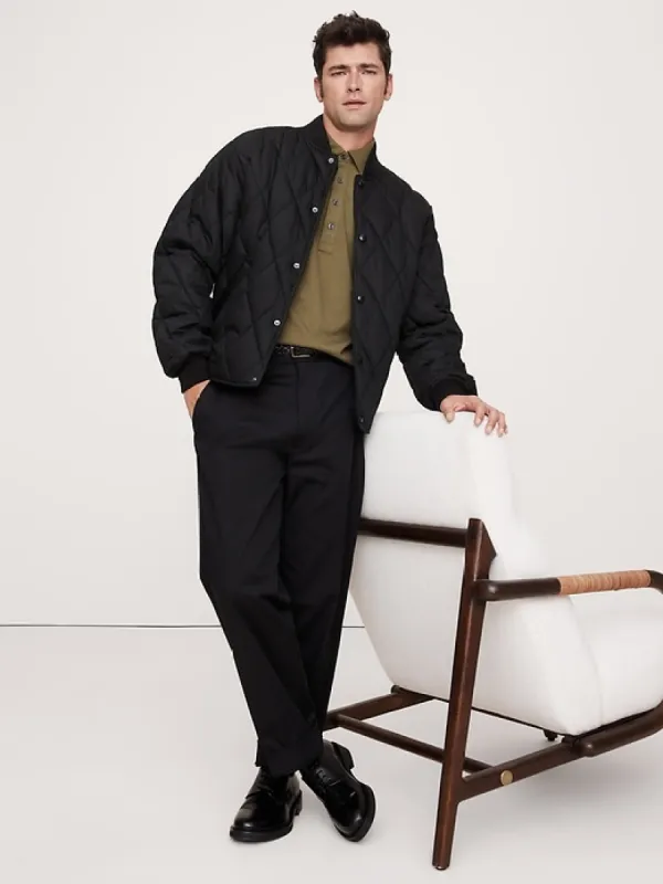 Luxury-Touch Long-Sleeve Polo sold by Banana Republic