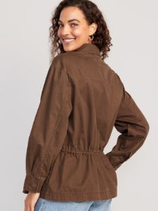 Cinched-Waist Utility Jacket for Women sold by GAP