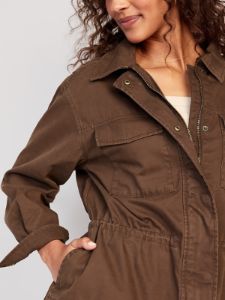 Cinched-Waist Utility Jacket for Women sold by GAP