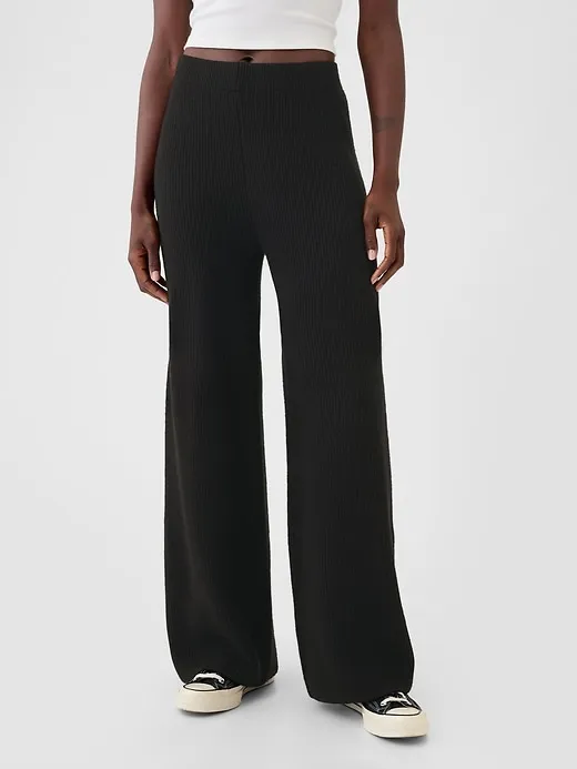 CashSoft Shaker-Stitch Sweater Pants sold by GAP product image thumbnail 2