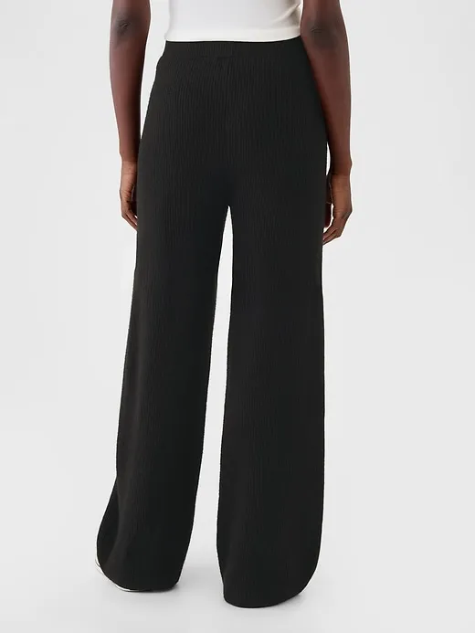 CashSoft Shaker-Stitch Sweater Pants sold by GAP product image thumbnail 4