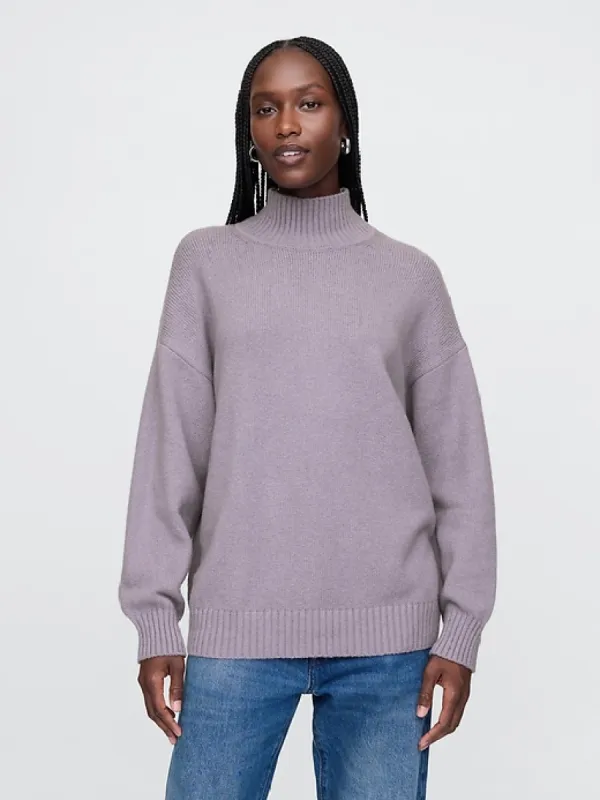 CashSoft Mockneck Sweater sold by GAP