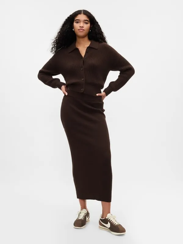 CashSoft Rib Maxi Sweater Skirt sold by GAP
