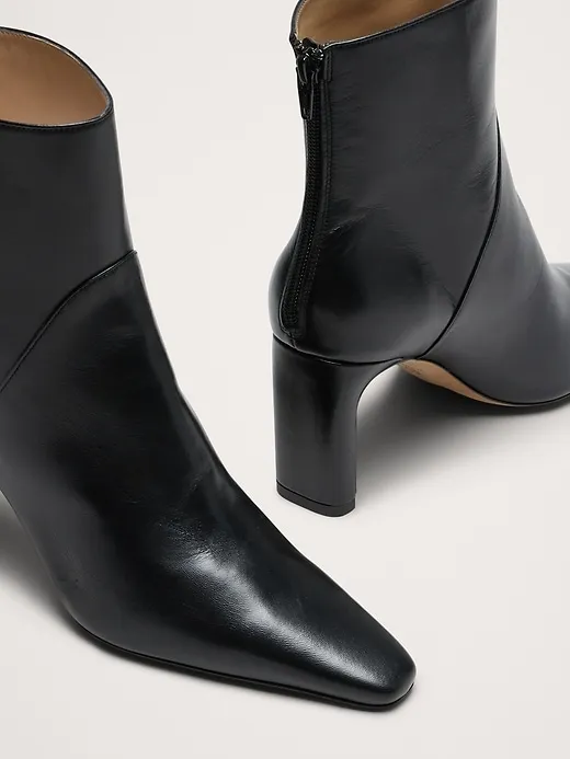 Italian Leather High-Heel Ankle Boot sold by Banana Republic product image thumbnail 3