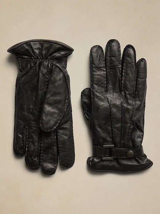 Glauco Buckle Leather Glove | Gianni sold by Banana Republic