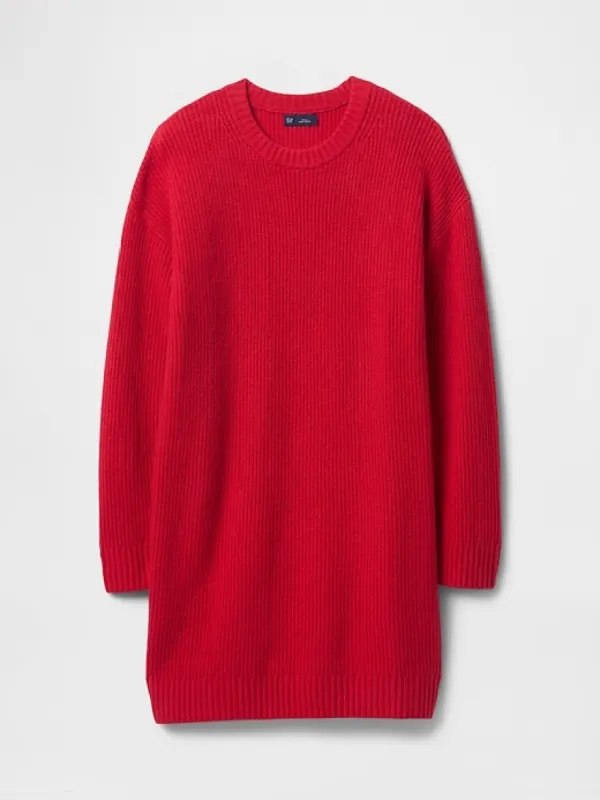 CashSoft Shaker-Stitch Mini Sweater Dress sold by GAP