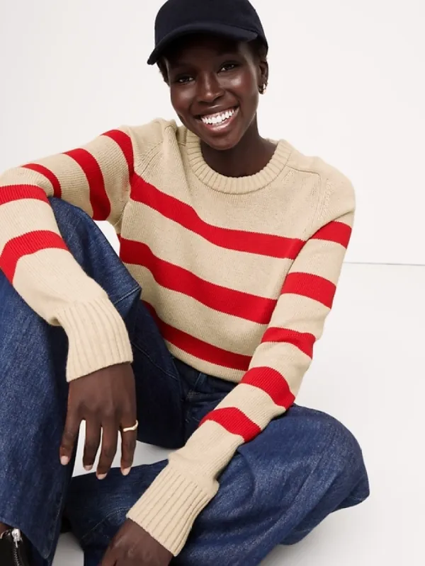 Demi Cotton-Silk Sweater sold by Banana Republic