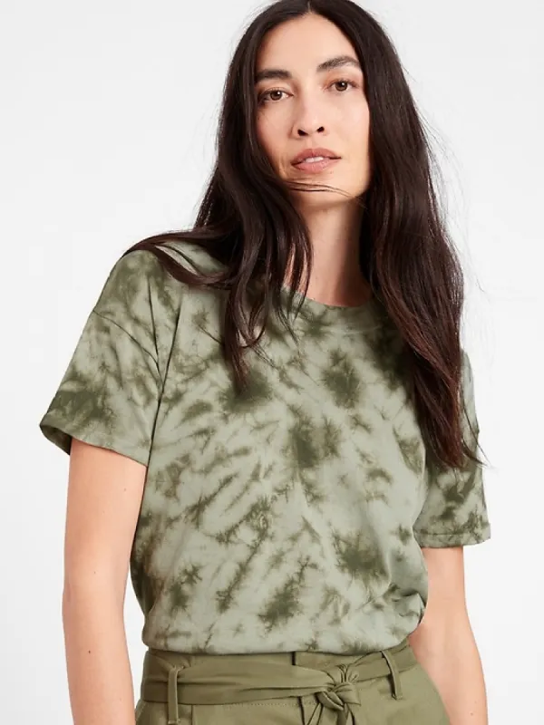 Petite SUPIMA® Tie-Dyed Sweater sold by Banana Republic
