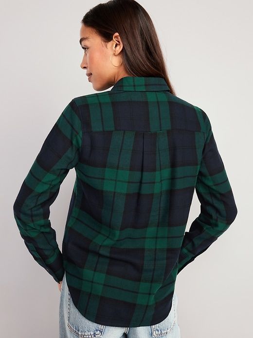 Relaxed Classic Flannel Shirt for Women sold by GAP product image thumbnail 2