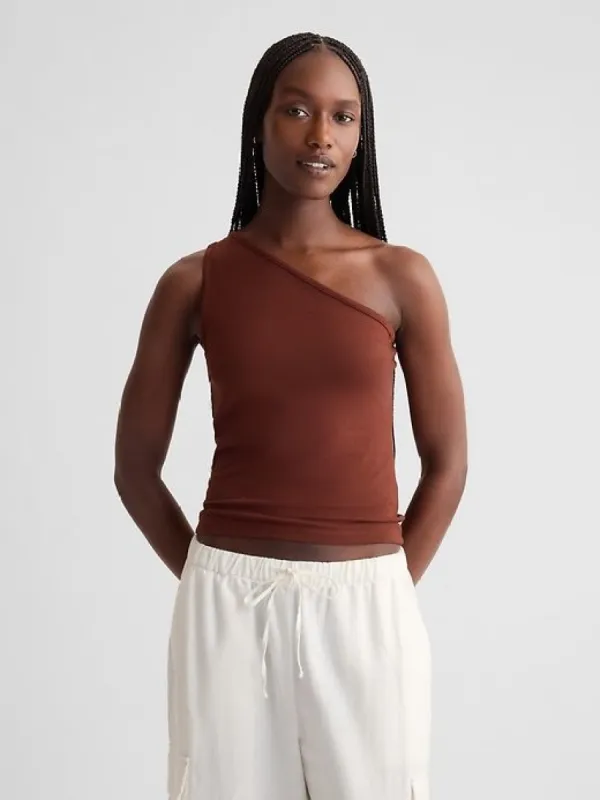 Modern One-Shoulder Cropped Tank Top sold by GAP