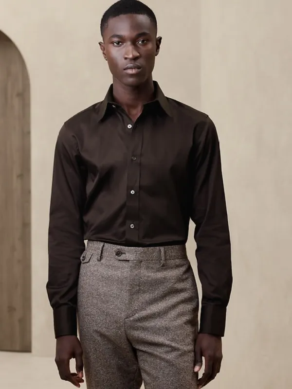 Slim Sateen Dress Shirt sold by Banana Republic