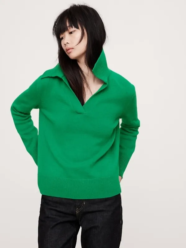 Cashmere Rugby Sweater Polo sold by Banana Republic