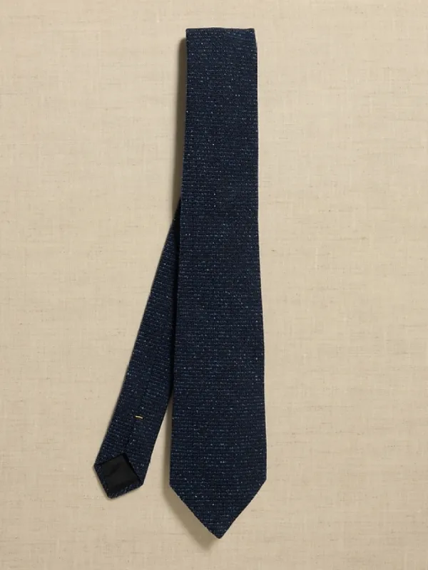 Sondby Heathered Silk-Wool Tie sold by Banana Republic