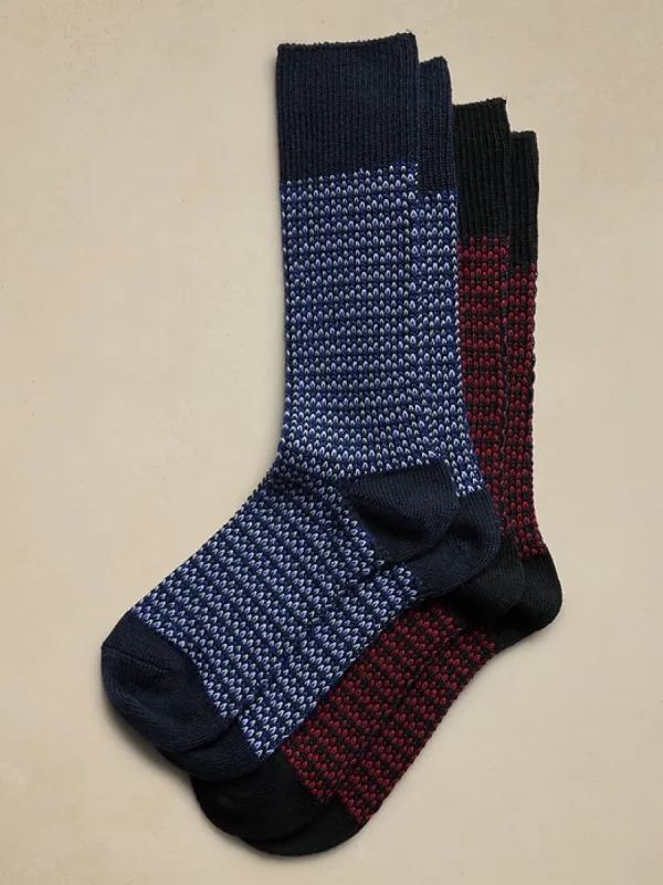Breathe Merino Sock 2-Pack sold by Banana Republic