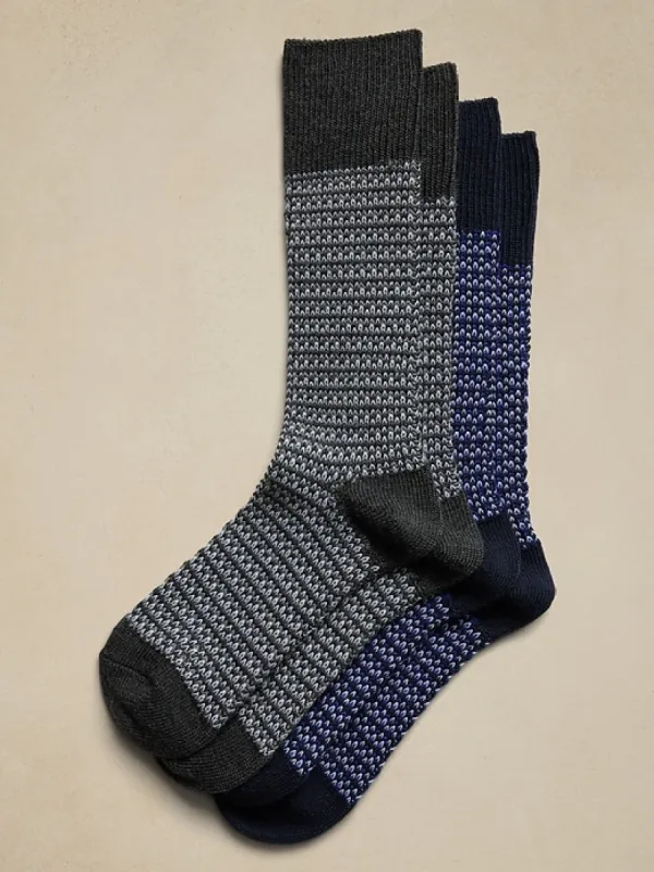 Breathe Merino Sock 2-Pack sold by Banana Republic
