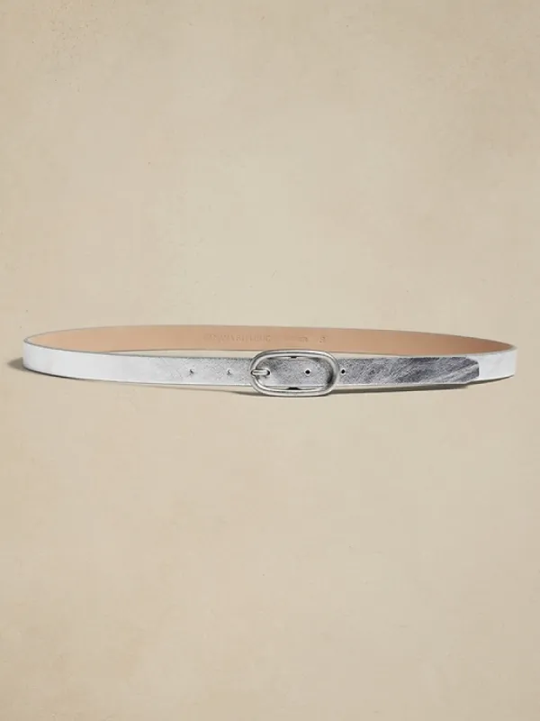 Daze Skinny Leather Belt sold by Banana Republic