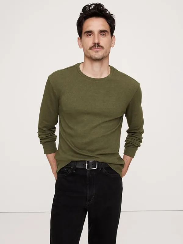 Luxury-Touch Long-Sleeve T-Shirt sold by Banana Republic
