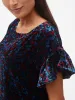 Maternity Velvet Ruffle Sleeve Top sold by GAP