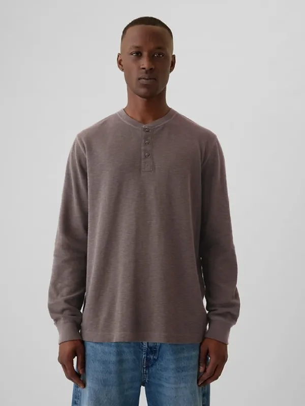 Waffle Henley T-Shirt sold by GAP