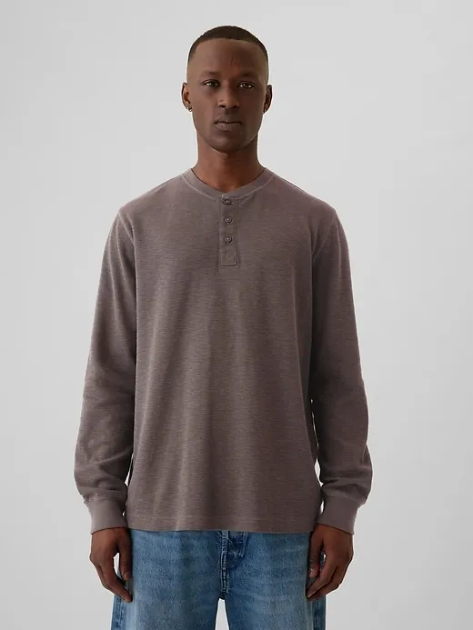 Waffle Henley T-Shirt sold by GAP
