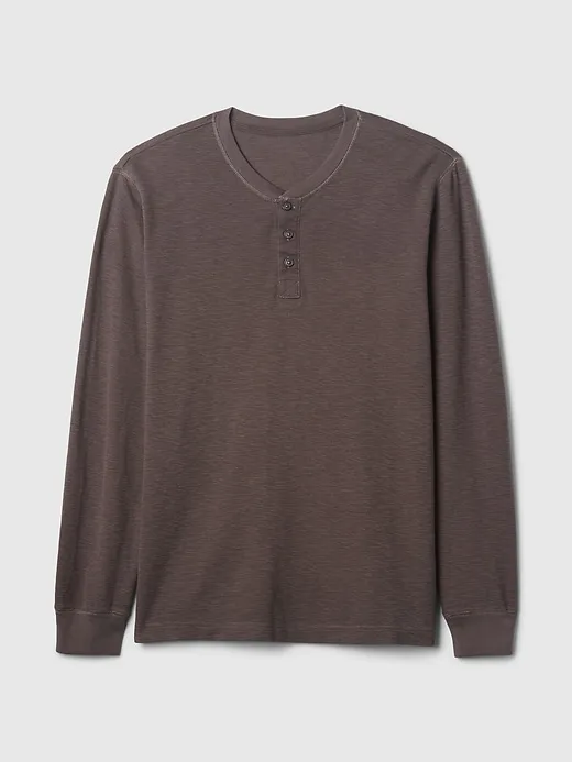 Waffle Henley T-Shirt sold by GAP product image thumbnail 5