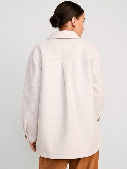 Soft-Brushed Shacket for Women sold by GAP product image thumbnail 2