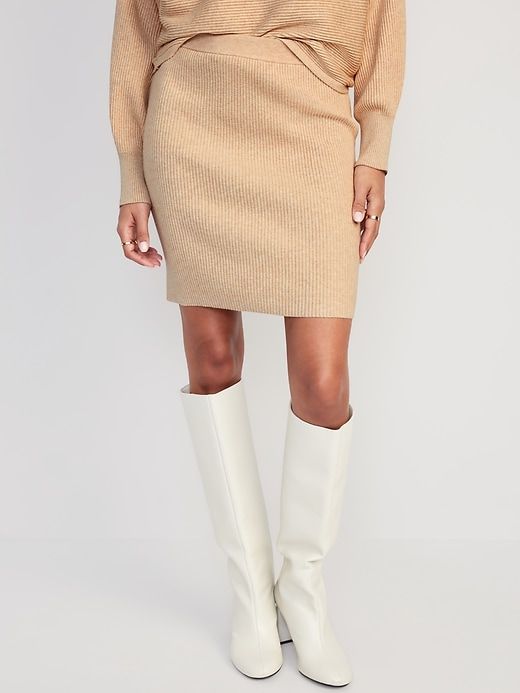 High-Waisted Rib-Knit Mini Skirt for Women sold by GAP