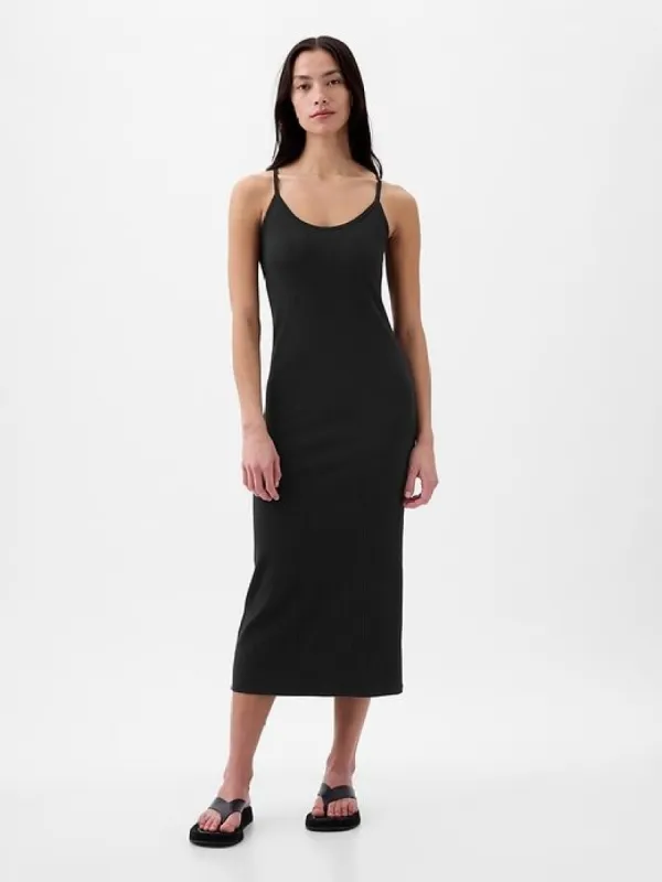 Modern Rib Midi Tank Dress sold by GAP