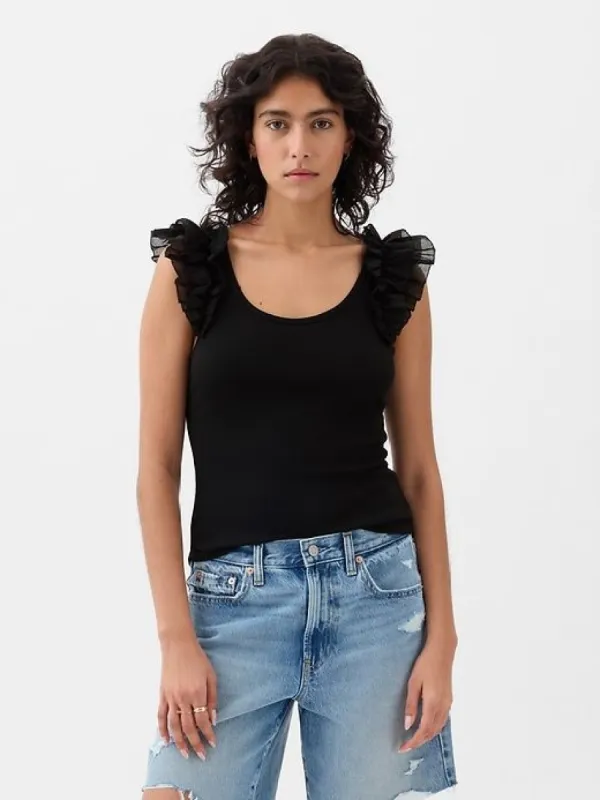 Mini Rib Flutter T-Shirt sold by GAP