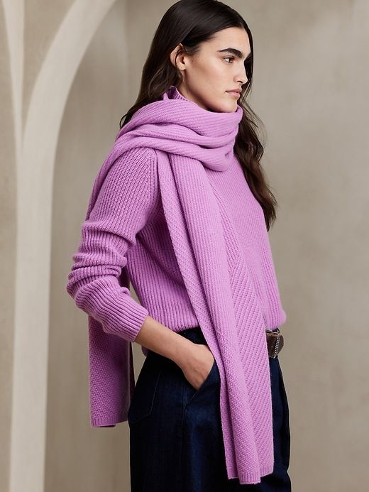 Perle Cashmere Scarf sold by Banana Republic product image thumbnail 4