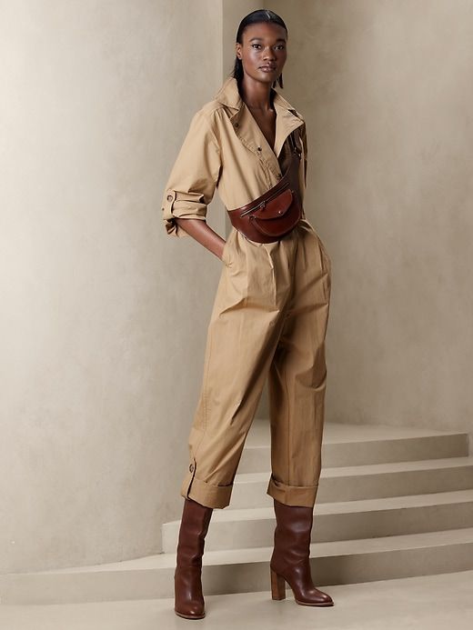 Finley Poplin Jumpsuit sold by Banana Republic product image thumbnail 3