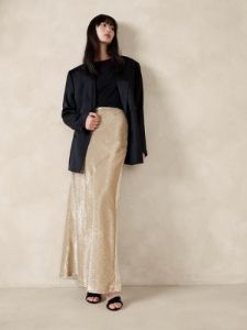 Alina Sequin Maxi Skirt sold by Banana Republic