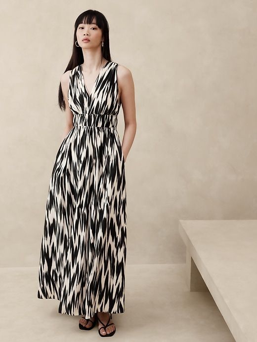 Cascade Silk Maxi Dress sold by Banana Republic